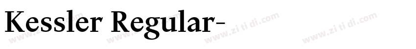 Kessler Regular字体转换